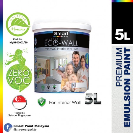 SMARTEX ECO-WALL Zero V.O.C Interior Wall Finish 5 LITRE
